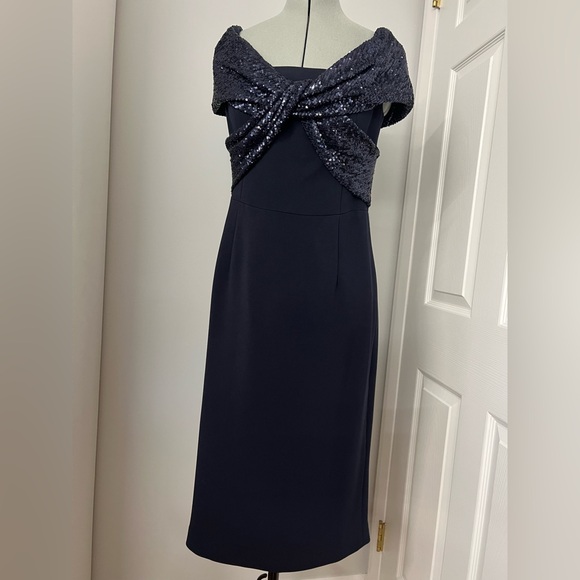 Teri Jon Dresses & Skirts - Elegant Black Sequin Dress